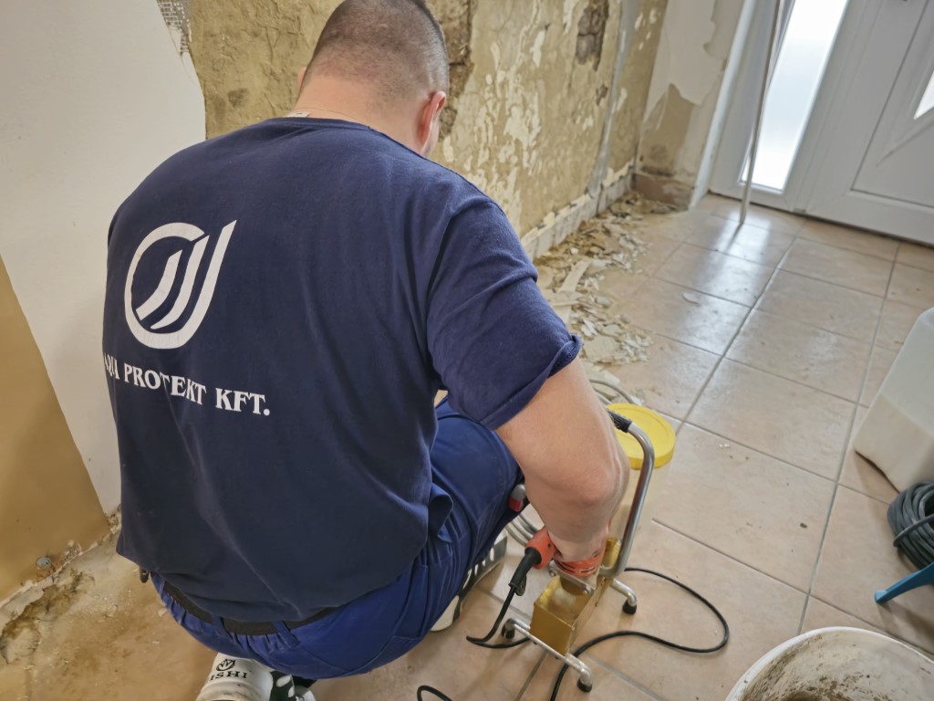 utólagos vízszigetelés - injektálás - vízszigetelés- kenhető szigetelés